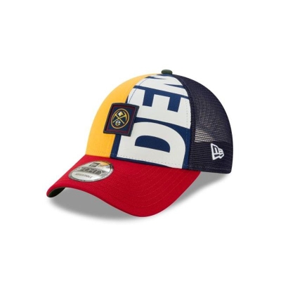 Denver Nuggets Gorra | New Era NBA Trucker Mix 9forty Adjustable Cap Mexico - Amarillos